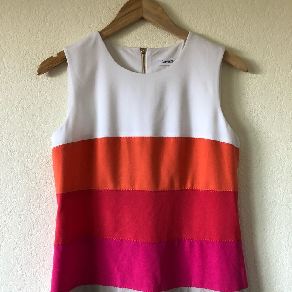 Calvin Klein Color block career Dress Size 6 - Picture 2 of 8